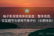 柚子影视使用体验复盘：整体观感、交互细节与使用节奏评价（长期体验）