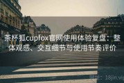 茶杯狐cupfox官网使用体验复盘：整体观感、交互细节与使用节奏评价