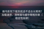 蜂鸟影院下载到底适不适合长期用？加载速度、清晰度与缓存策略观察（稳定性观察）