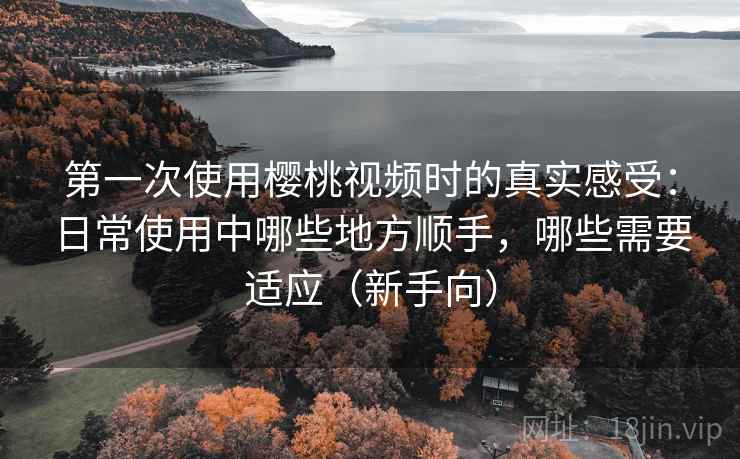 第一次使用樱桃视频时的真实感受:日常使用中哪些地方顺手,哪些需要适应(新手向) 第一次使用樱桃视频时的真实感受:日常使用中哪些地方顺手,哪些需要适应(新手向)