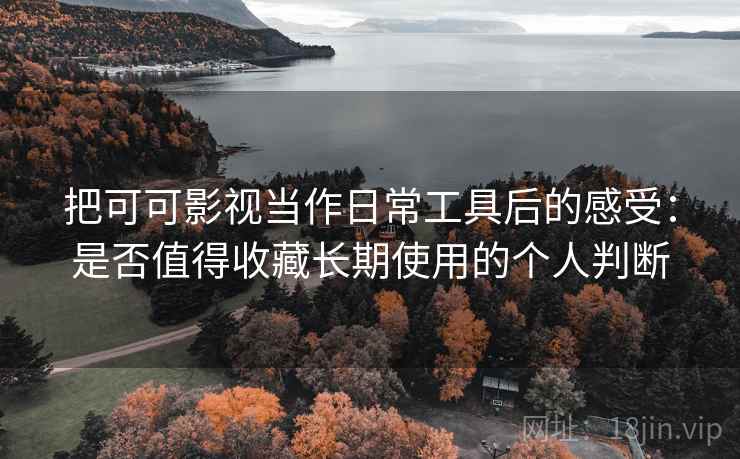 把可可影视当作日常工具后的感受：是否值得收藏长期使用的个人判断