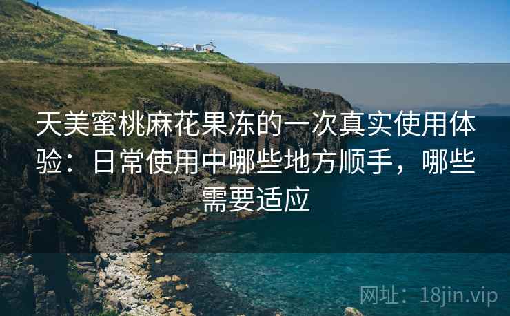 天美蜜桃麻花果冻的一次真实使用体验:日常使用中哪些地方顺手,哪些需要适应 天美蜜桃麻花果冻的一次真实使用体验:日常使用中哪些地方顺手,哪些需要适应