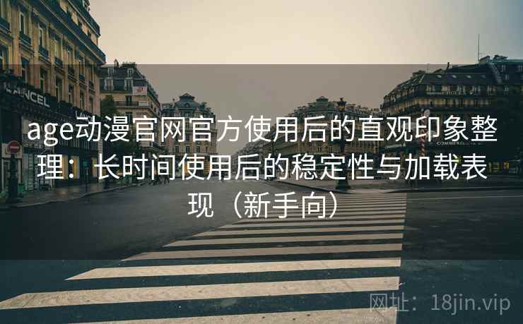 age动漫官网官方使用后的直观印象整理：长时间使用后的稳定性与加载表现（新手向）