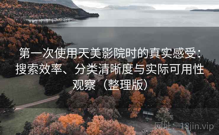 第一次使用天美影院时的真实感受：搜索效率、分类清晰度与实际可用性观察（整理版）